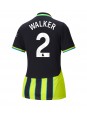 Billige Manchester City Kyle Walker #2 Bortedrakt Dame 2024-25 Kortermet